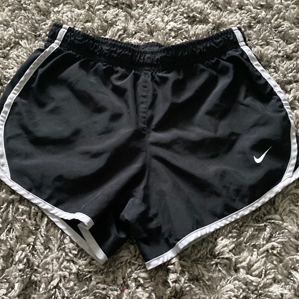Black and white Nike shorts